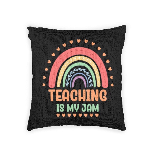 Teaching Is My Jam School Teacher Appreciation Woven Pillows