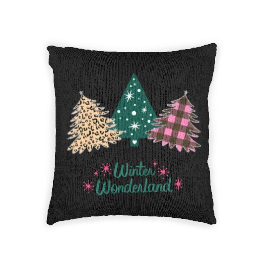 Winter Wonderland - Christmas Trees! Woven Pillows