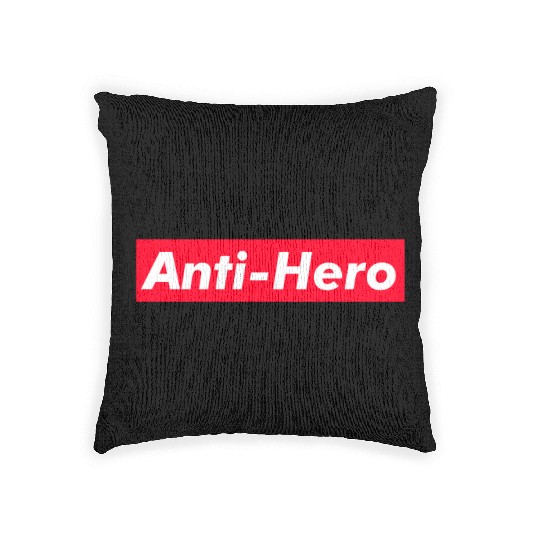 Anti-Hero red boxx Text Gift Music Fan Lover Woven Pillows