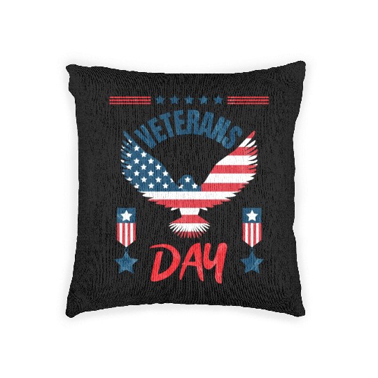 Veterans Day - A Day to Honor Our Veterans Woven Pillows
