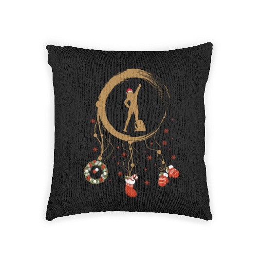 Winter dreamcatcher Christmas Hiking Woven Pillows