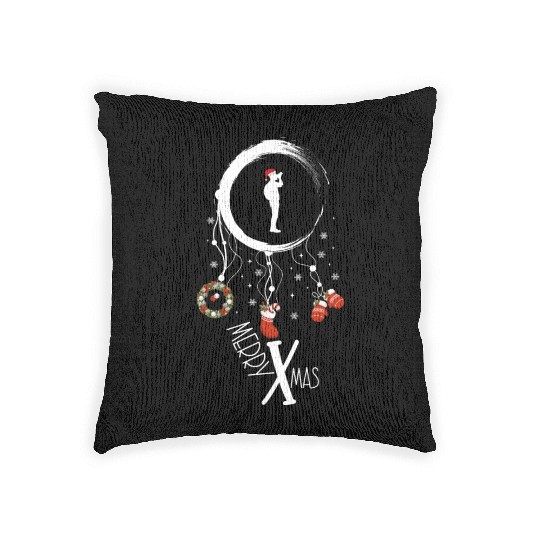 Winter dreamcatcher Christmas Photographer Woven Pillows