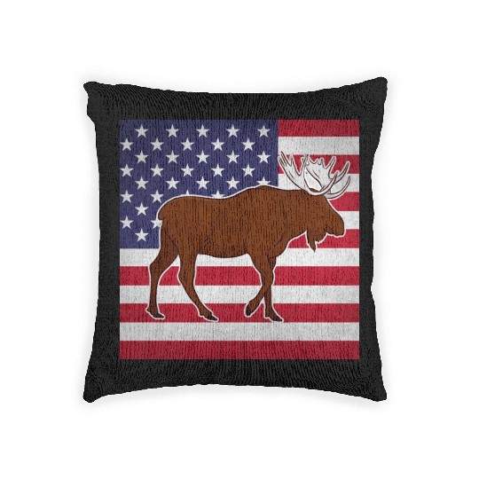 Moose Elk Woven Pillows