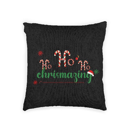 HO HO HO Woven Pillows