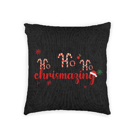 Ho Ho HO CHRISMAZING Woven Pillows
