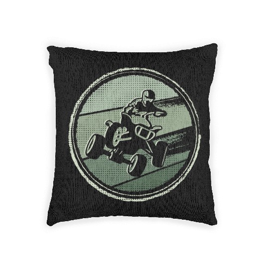 ATV Bike Motocross Offroad 4 wheeler Quad Woven Pillows