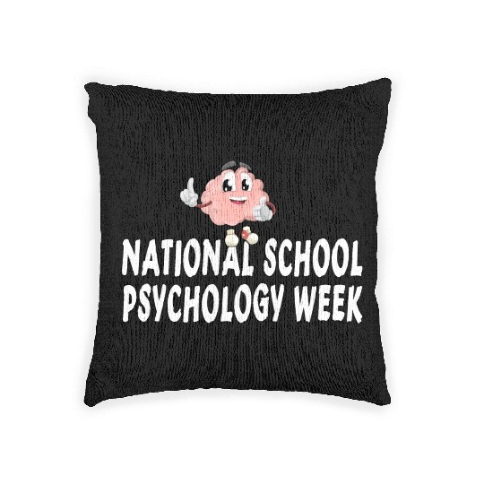 national school psychology week Woven Pillows