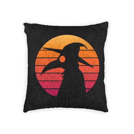 The Plague Doctor Costume Kids Retro Sun Plague Woven Pillows