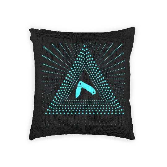 Pocket Knife Bright Shiny Bright Radiant Woven Pillows