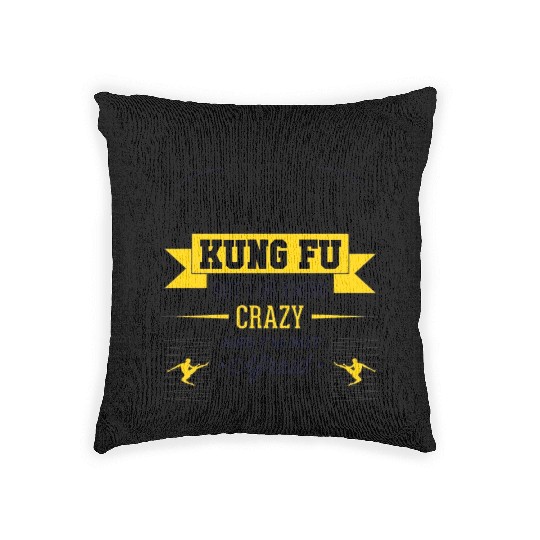 Kung fu crazy Woven Pillows