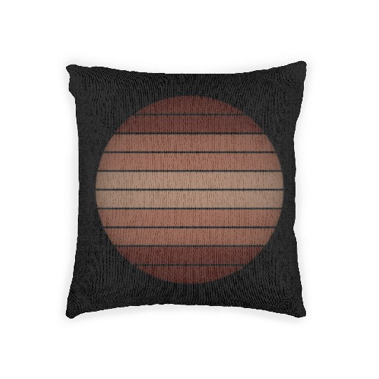 sunset mountain Woven Pillows