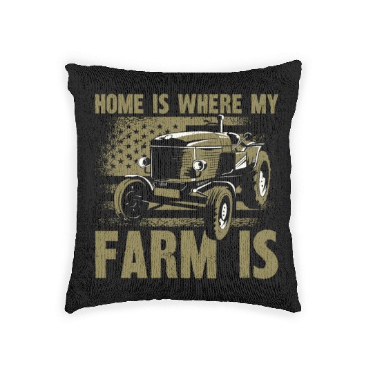 Farming Farmer Vintage American Woven Pillows