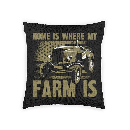 Farming Farmer Vintage American Woven Pillows