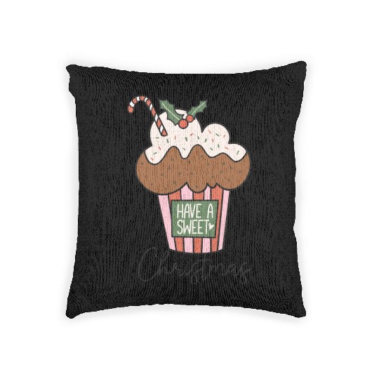 Have a Sweet Christmas Hot Chocolate Woven Pillows