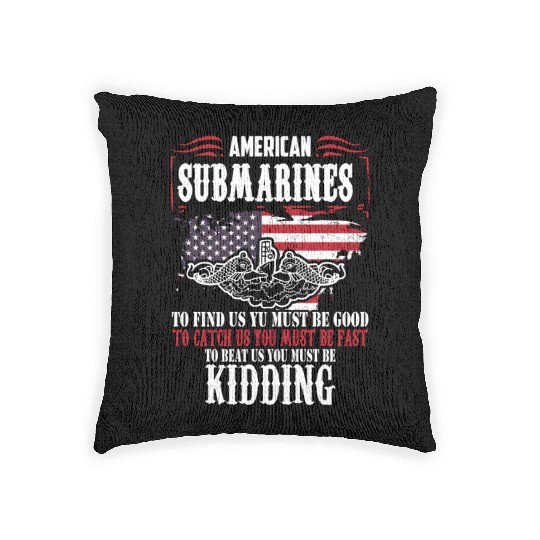 US Military Submarine Woven Pillows