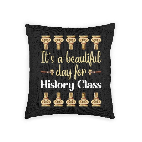 I Teach History Teacher Woven Pillows