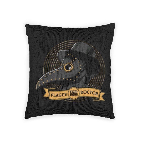 Plague Doctor Woven Pillows