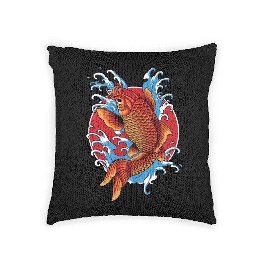 Koi Fish Woven Pillows
