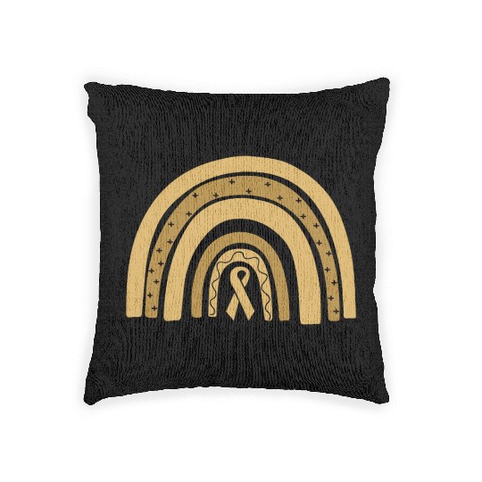 Childhood Cancer Awareness In September We Wear Go Woven Pillows