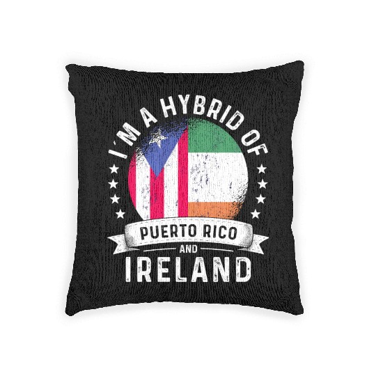 Puerto Rico Flag Ireland Grown Country Flags Woven Pillows