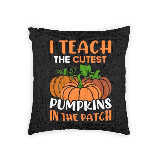 Teacher Halloween Pre-K Teacher Kindergarten Cutes Woven Pillows