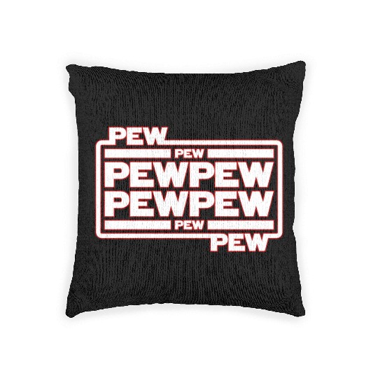 Pew Pew Pew Woven Pillows