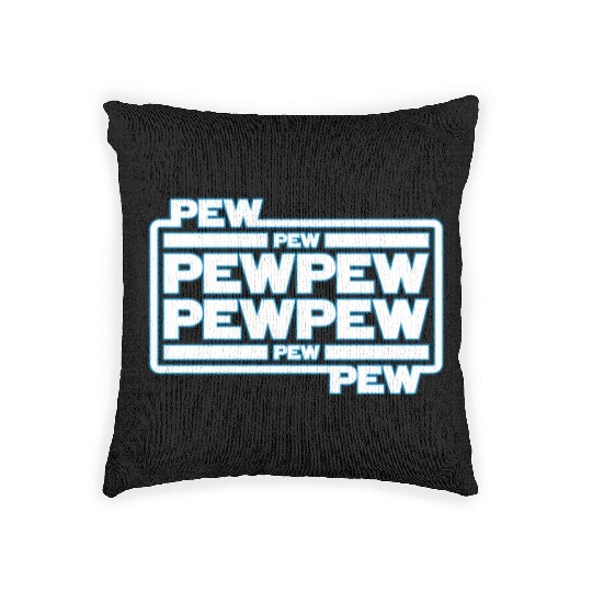 Pew Pew Pew Woven Pillows