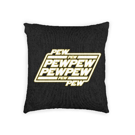 Pew Pew Pew Woven Pillows