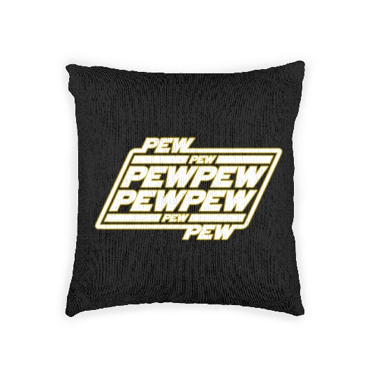 Pew Pew Pew Woven Pillows