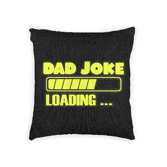 Funny Dad Jokes Cool Vector Design Woven Pillows