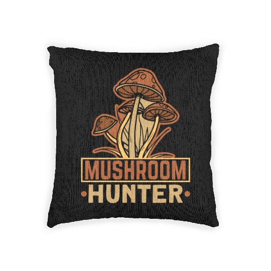Morels Mushroom Picker Mushroom Farmer Mushroom Woven Pillows
