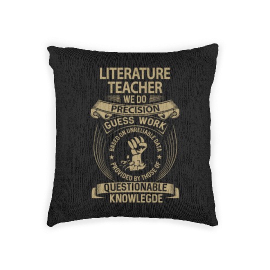 Literature Teacher Woven Pillows - We Do Precision Gift