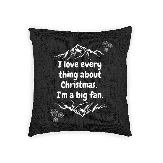 Christmas Woven Pillows with jokes Christmas quotes.
