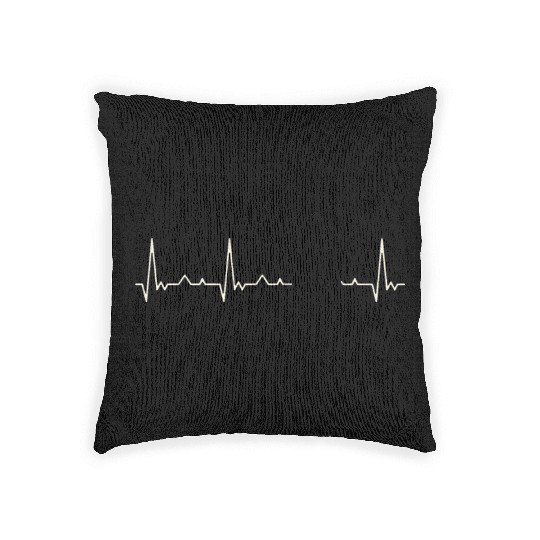Car Classic 1920s. Heart. Love. EKG. Pulse. Beat. Woven Pillows