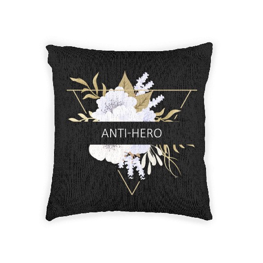 Anti-Hero Flower Text Gift Music Fan Lover Woven Pillows