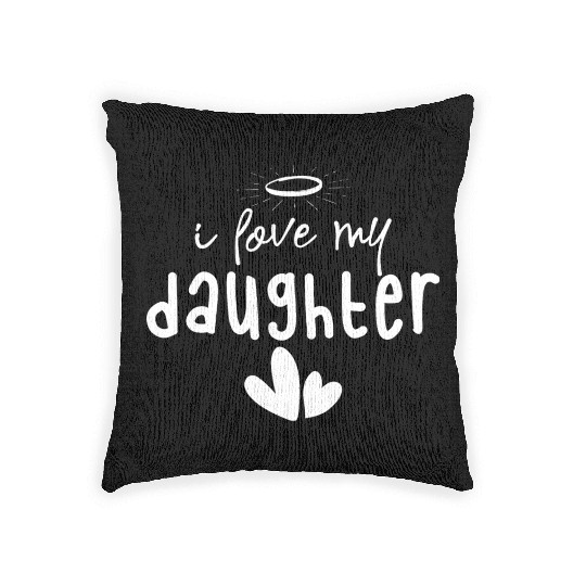 I Love My Daughter Woven Pillows
