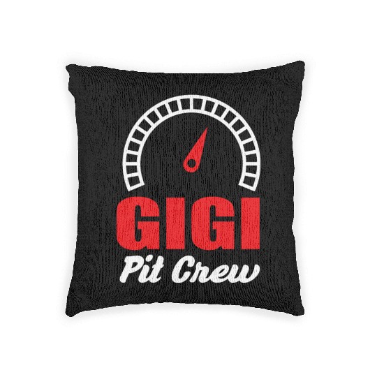 Gigi Racing Car Bday Party Family Matching Pit Cre Woven Pillows