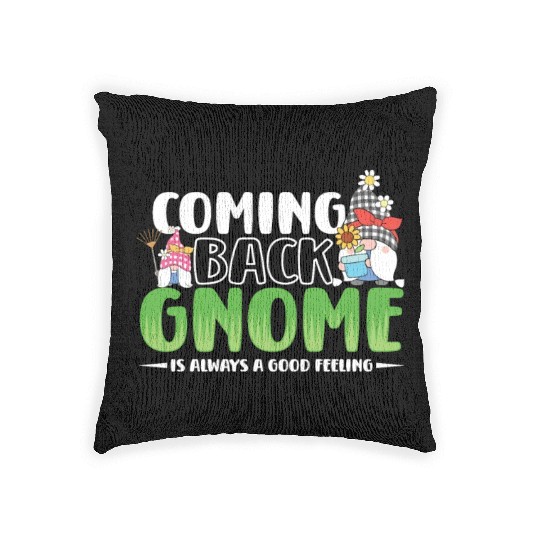 Garden Gnomes Gnome Lover Funny Gnome Gardening Woven Pillows