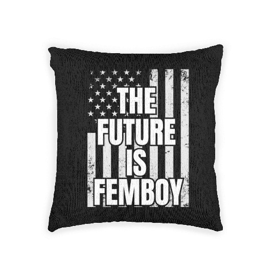 The Future Is Femboy Woven Pillows
