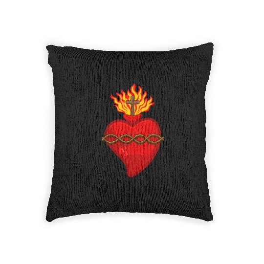 Sacred Heart of Jesus Woven Pillows