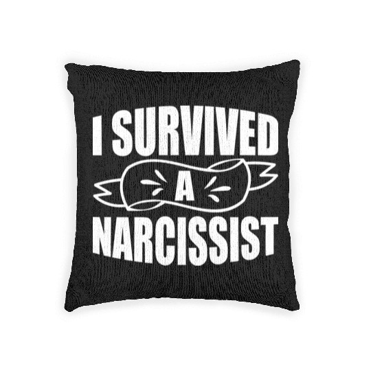 I Survived A Narcissist Divorce Women Divorcee Woven Pillows