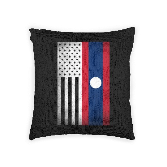 Laos Design for proud Lao Americans Woven Pillows