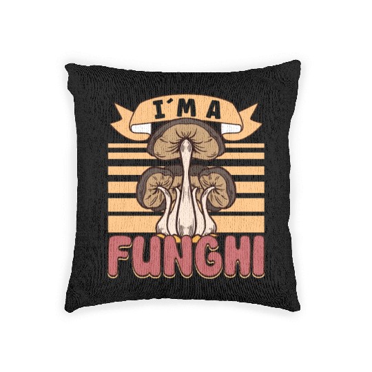Morels Mushroom Picker Mushroom Farmer Mushroom Woven Pillows