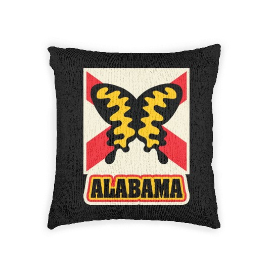 US States Albm Woven Pillows