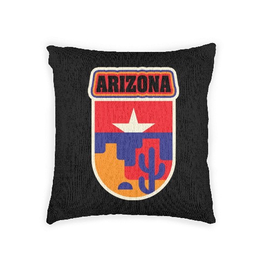 US States Arizonna Woven Pillows
