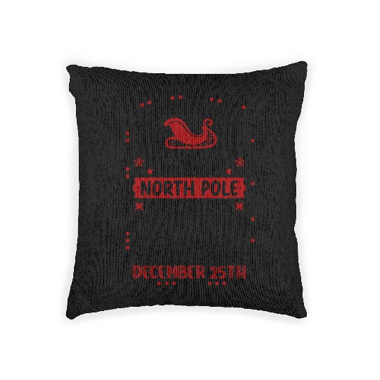 Reindeer Mail North Pole Delivery Woven Pillows