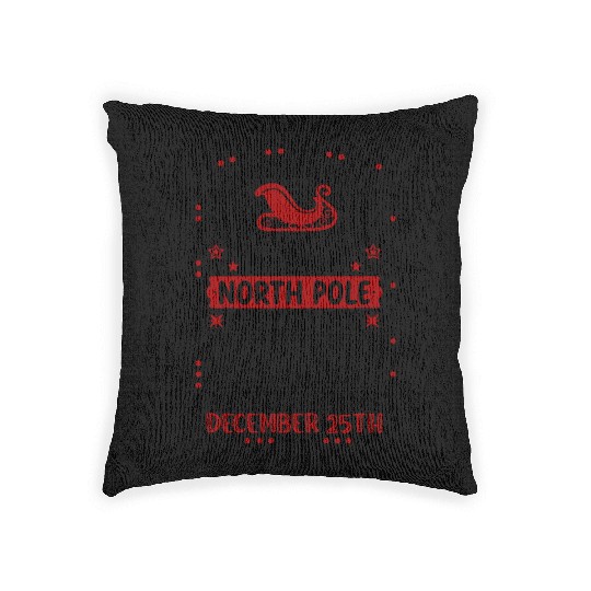 Reindeer Mail North Pole Delivery Woven Pillows