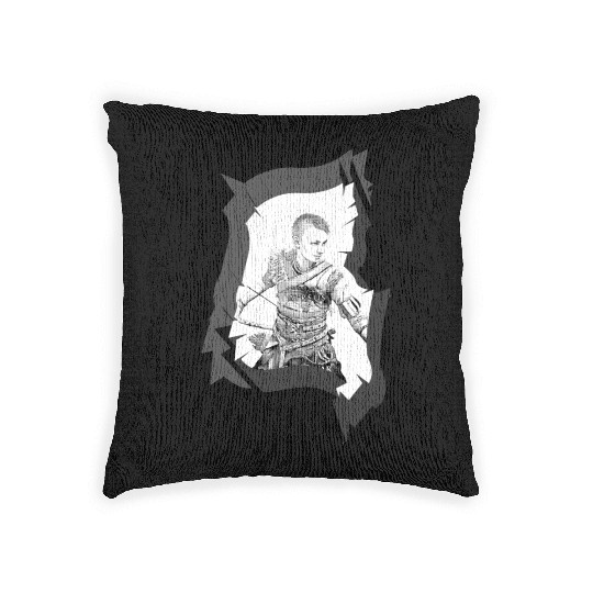 Son kratos,god of war. PS 4 Woven Pillows