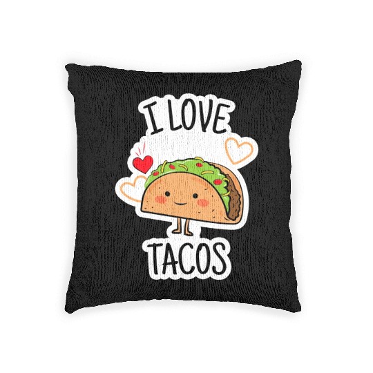 I Love Tacos Woven Pillows