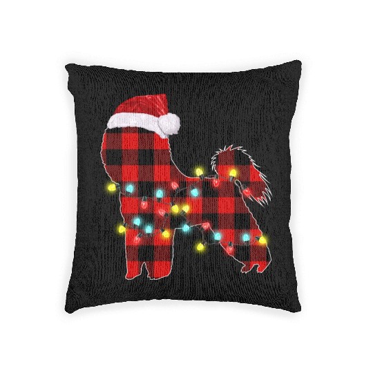 Bichon Frise Christmas Dog Lover Pajamas Woven Pillows